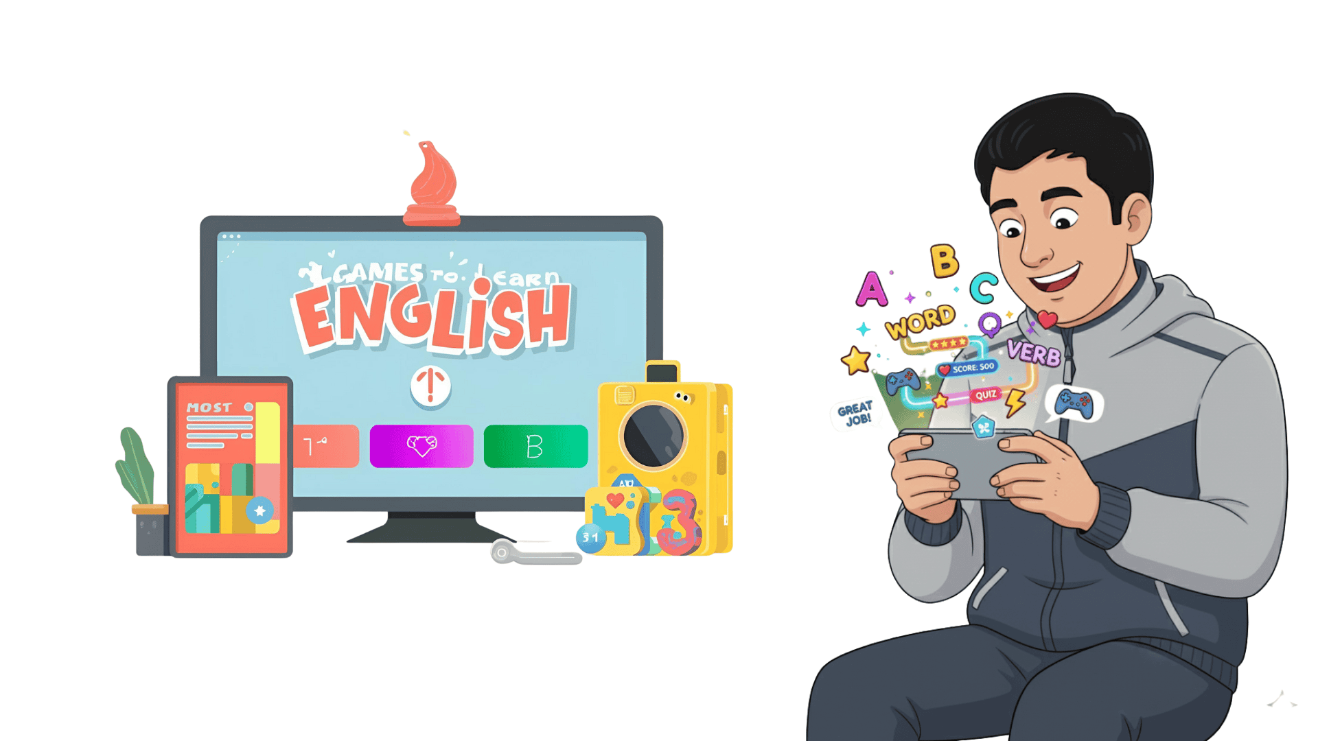 aprendiendo inglés con juegos